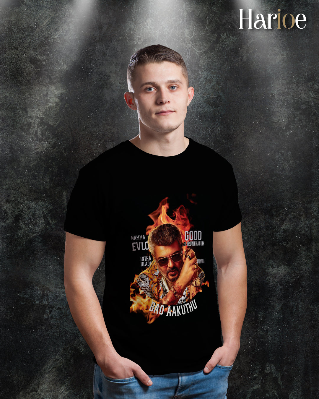 Ajith Kumar Good Bad Ugly T-Shirt β Thala for a Reason | Harioe