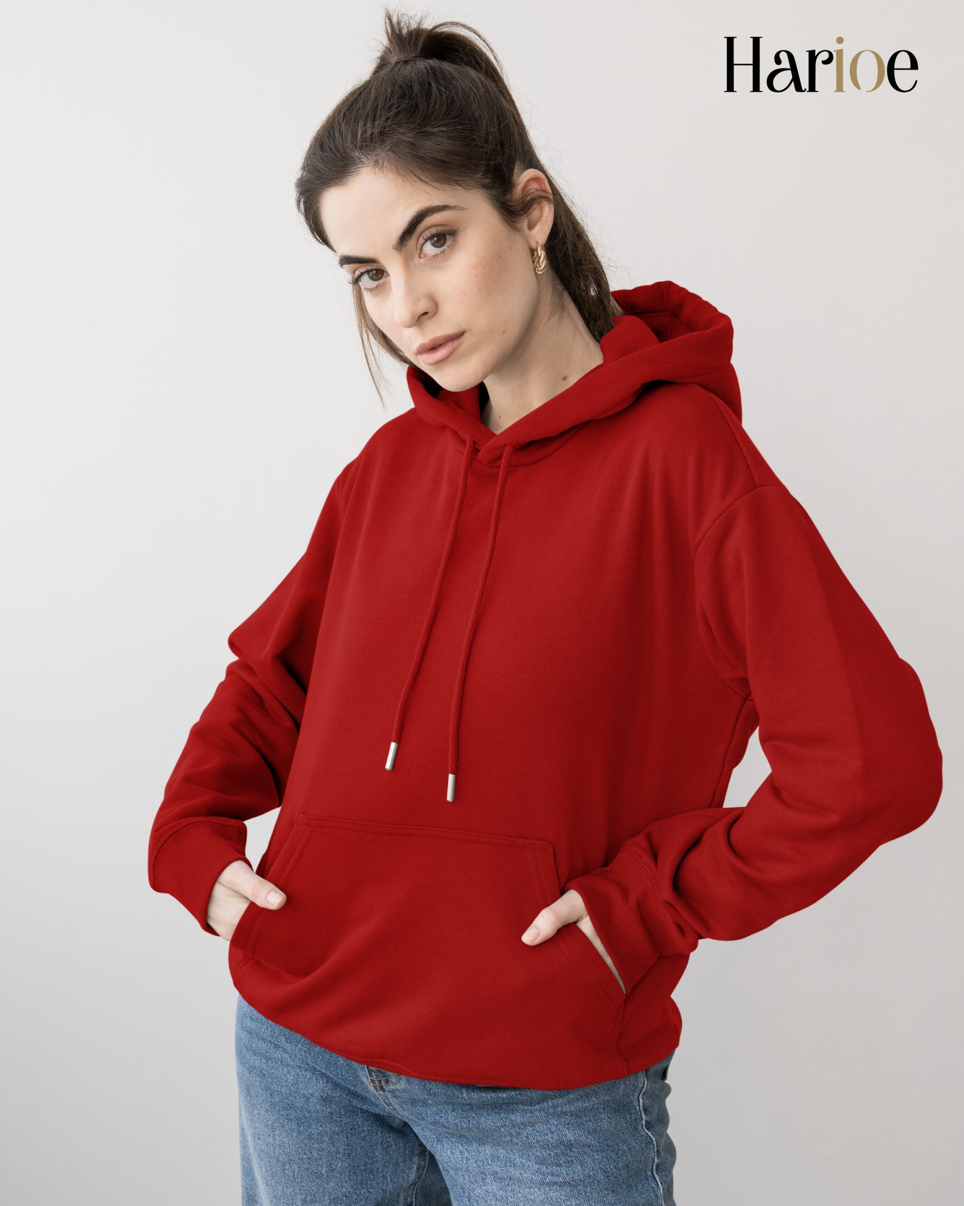 MAROON MYSTIQUE β Deep Maroon Women's Hoodie | Harioe