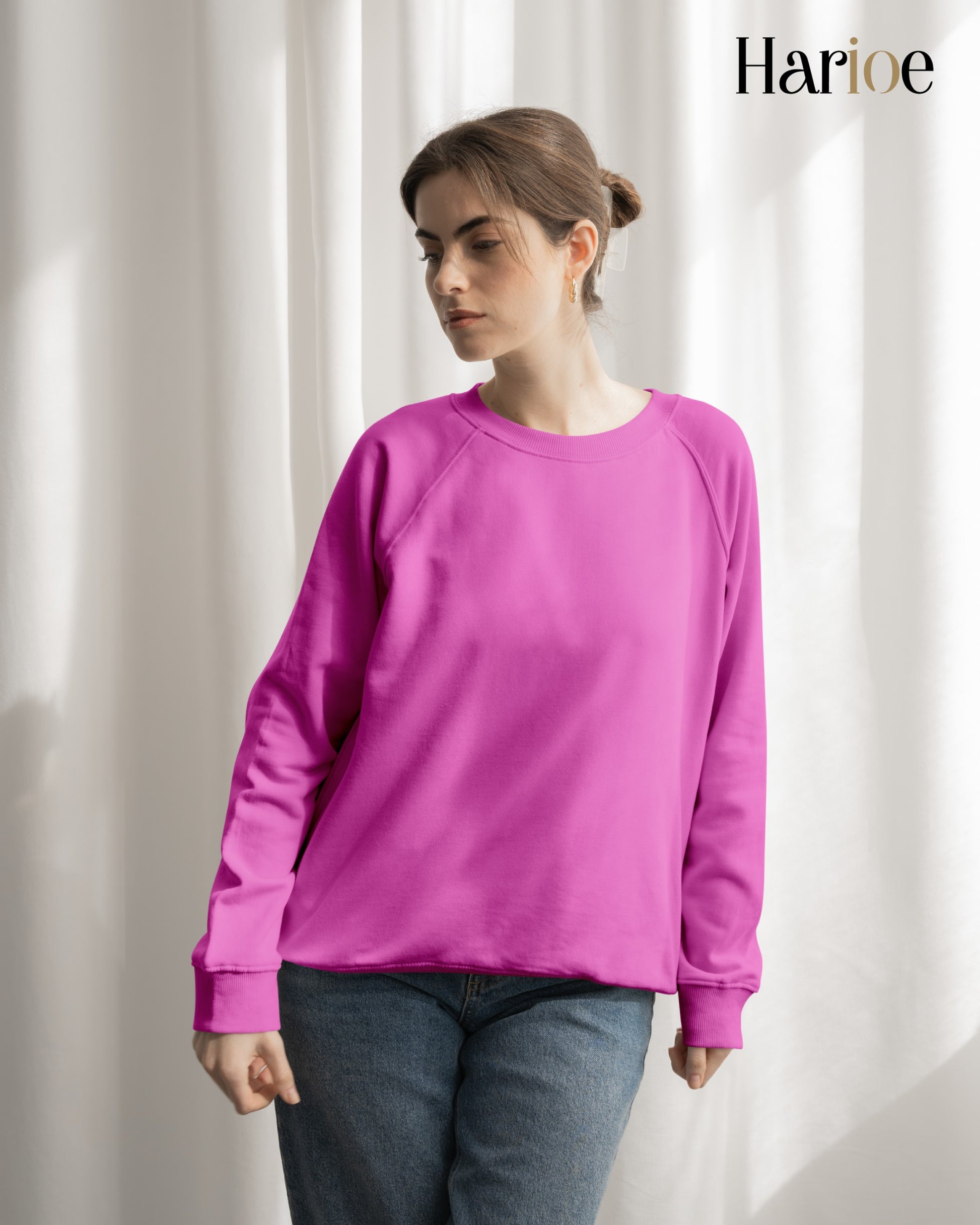 ROSE BLUSH – Pink Women's Sweatshirt | Harioe