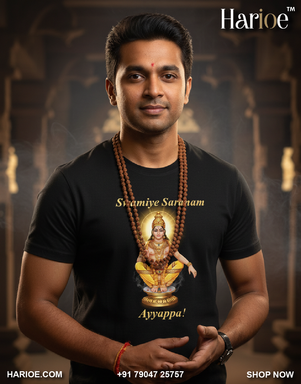 Sabarimala Ayyappa Black T-Shirt – Harioe