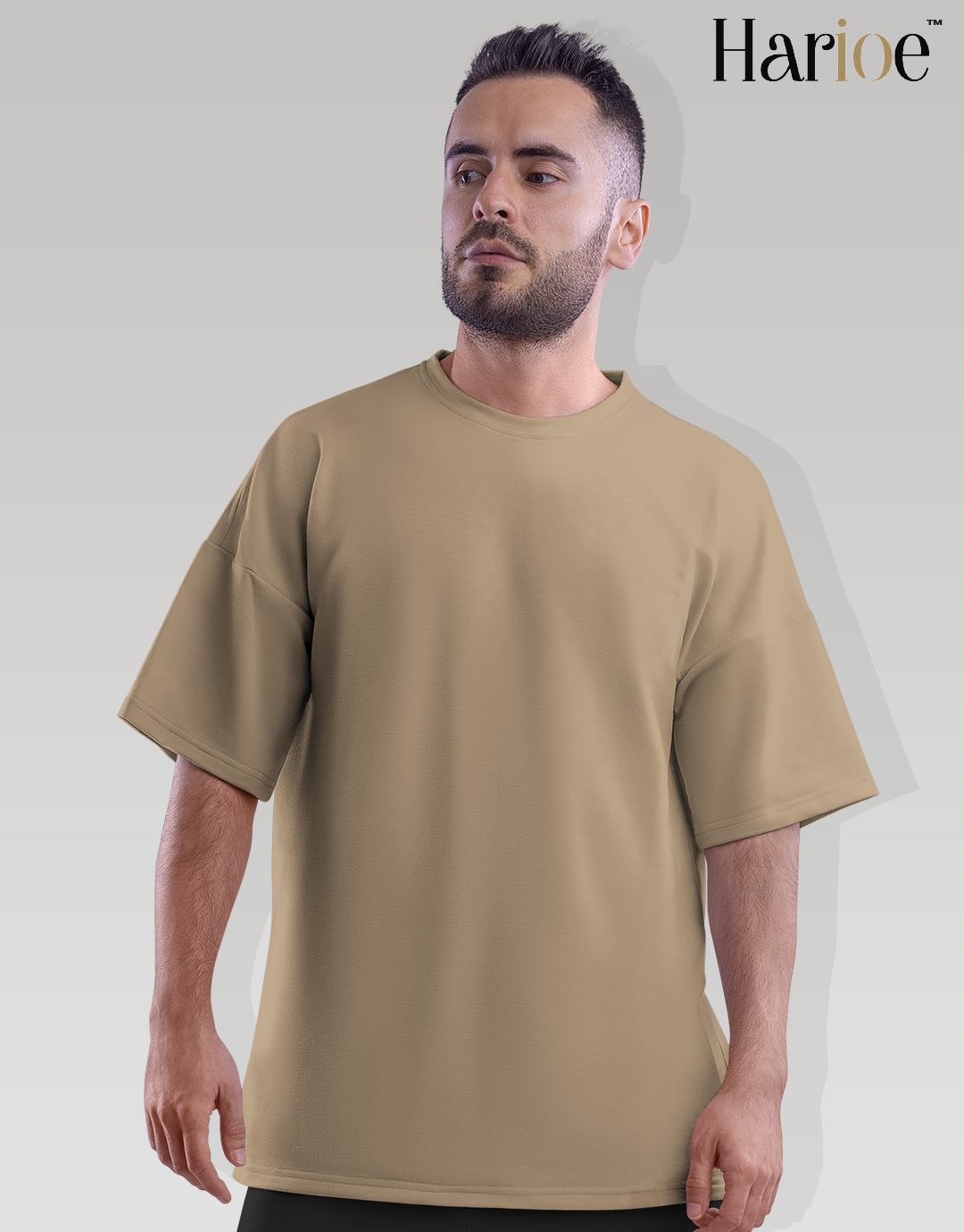Sand Beige Oversized T-Shirt