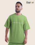 No Signal Still Connected Oversized T-Shirt for Men – Minimal Tech Aesthetic | HARIOE