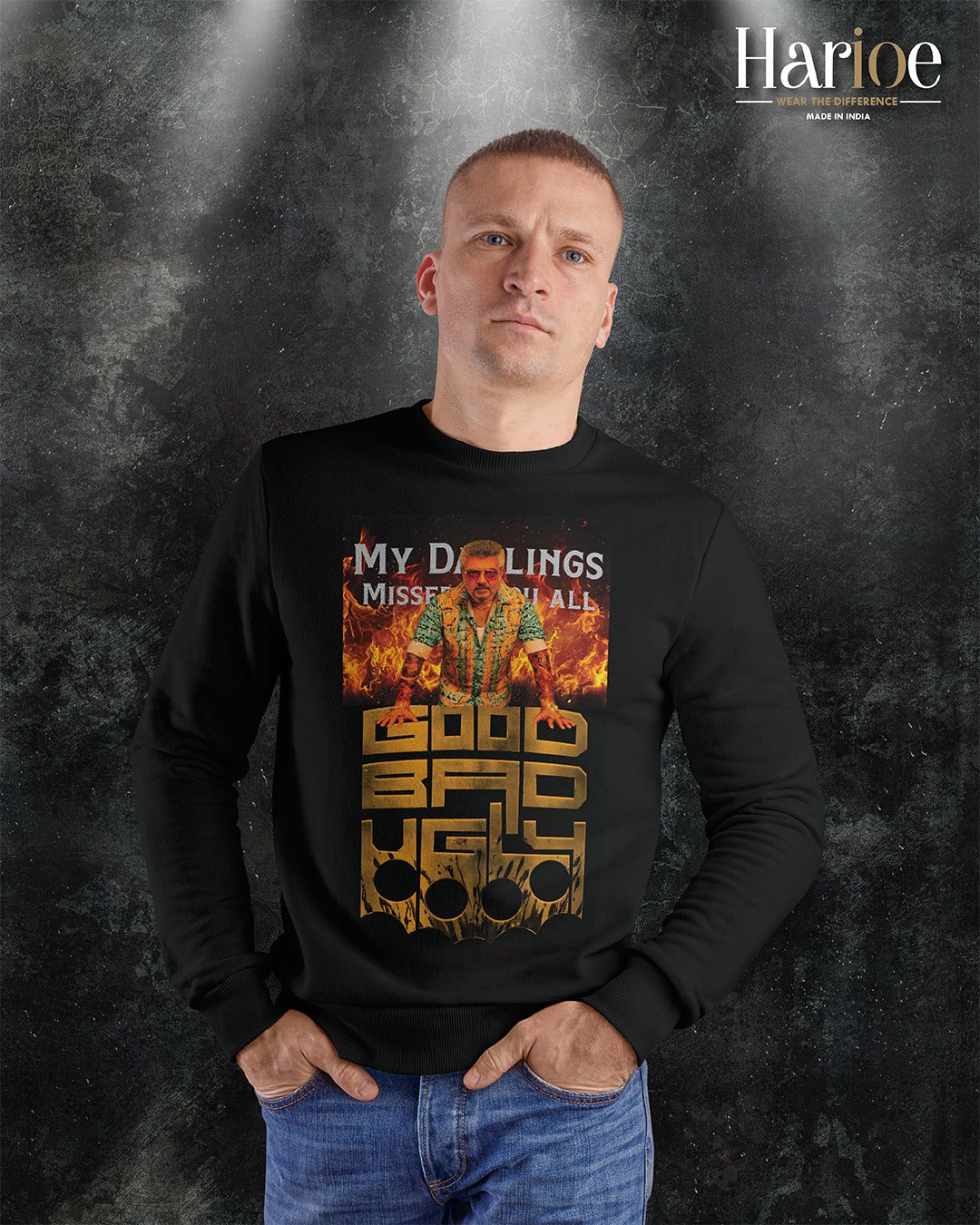 GOOD BAD UGLY-Ajith Full Sleeve T Shirt | Harioe