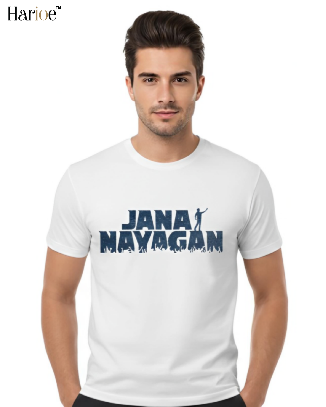 Thalapathy Vijay Jananayagan White T-Shirt | HARIOE