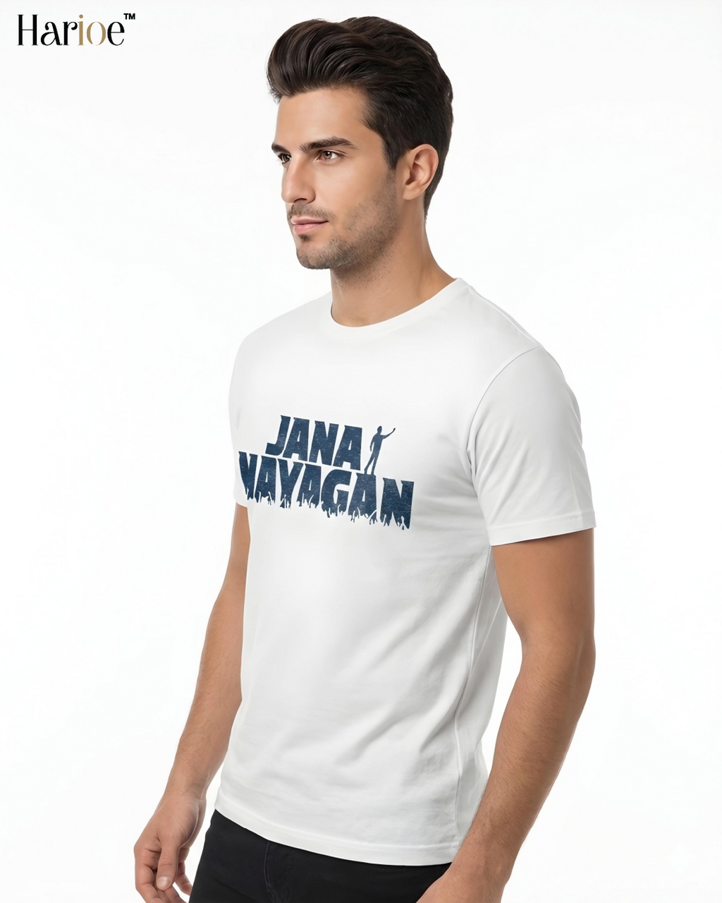 Thalapathy Vijay Jananayagan White T-Shirt | HARIOE