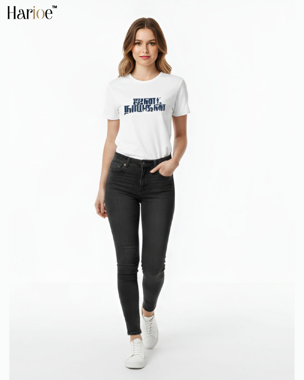 Vijay Jananayagan White T-Shirt for women | HARIOE