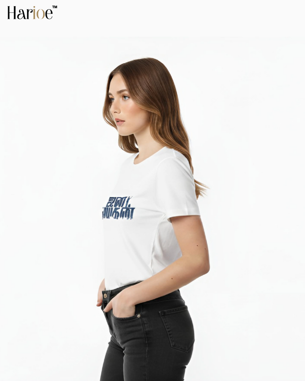 Vijay Jananayagan White T-Shirt for women | HARIOE
