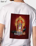Murugan Dual Print White T-Shirt | HARIOE
