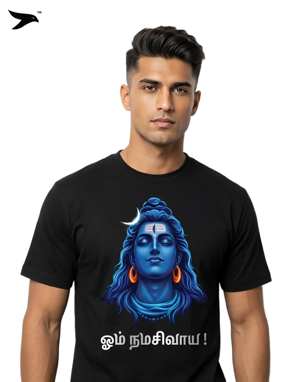 Om Nama Shivaya Lord Shiva T-Shirt Black for Men
