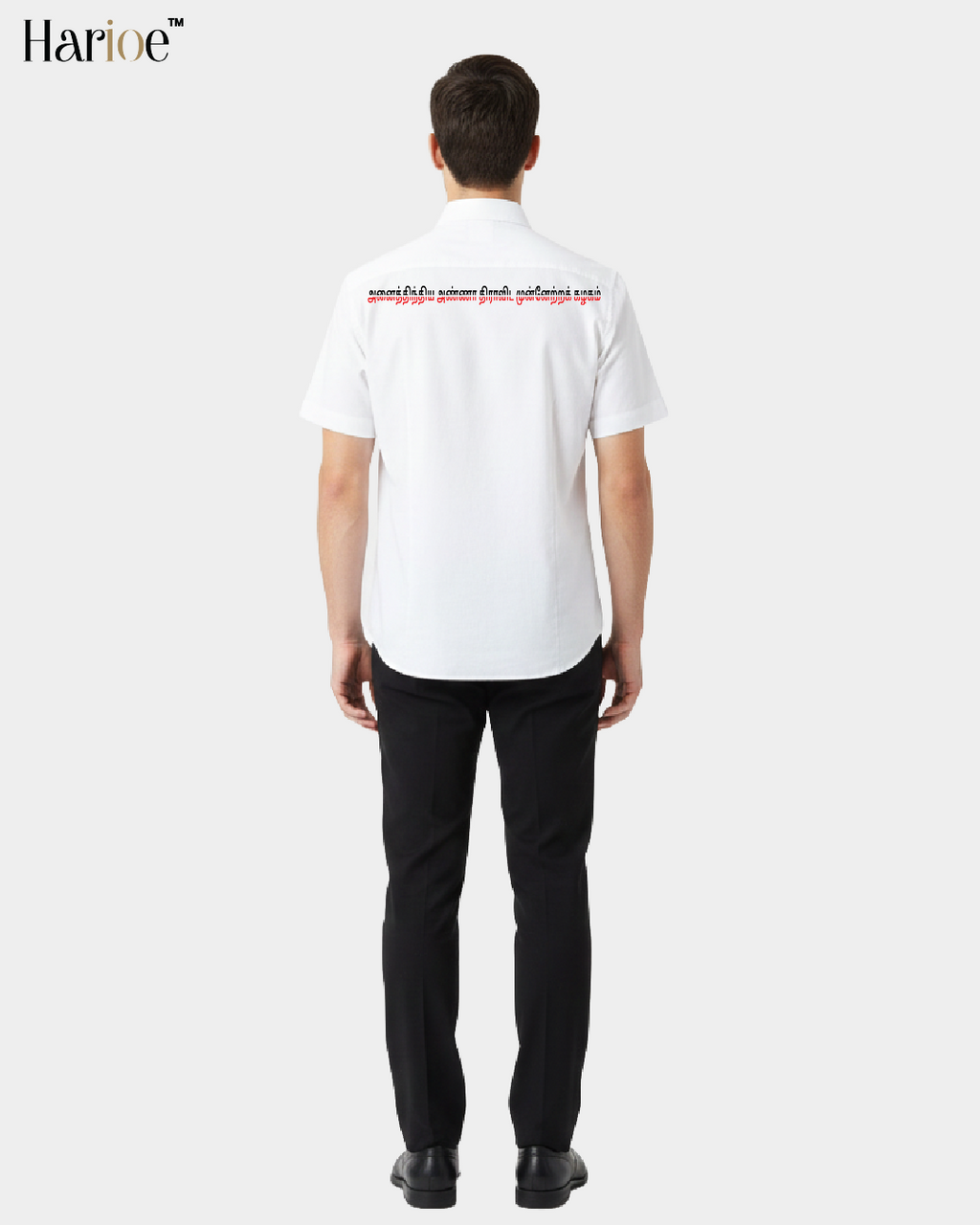 ADMK Shirt Original White Cotton Half Hand | HARIOE