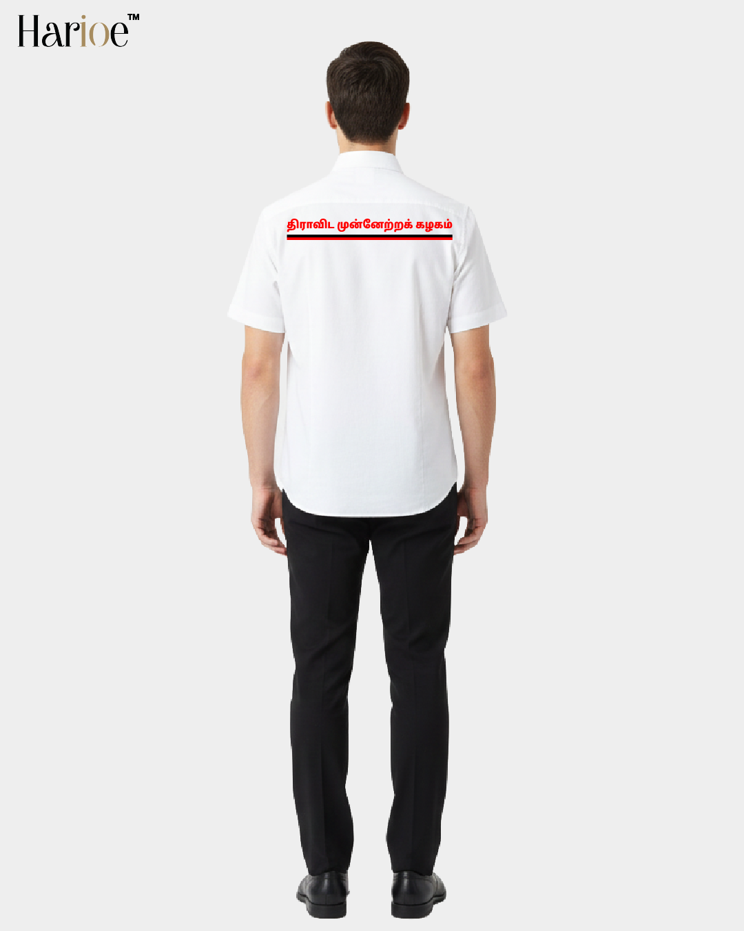 DMK Shirt Men’s Pure Cotton Half Hand | HARIOE