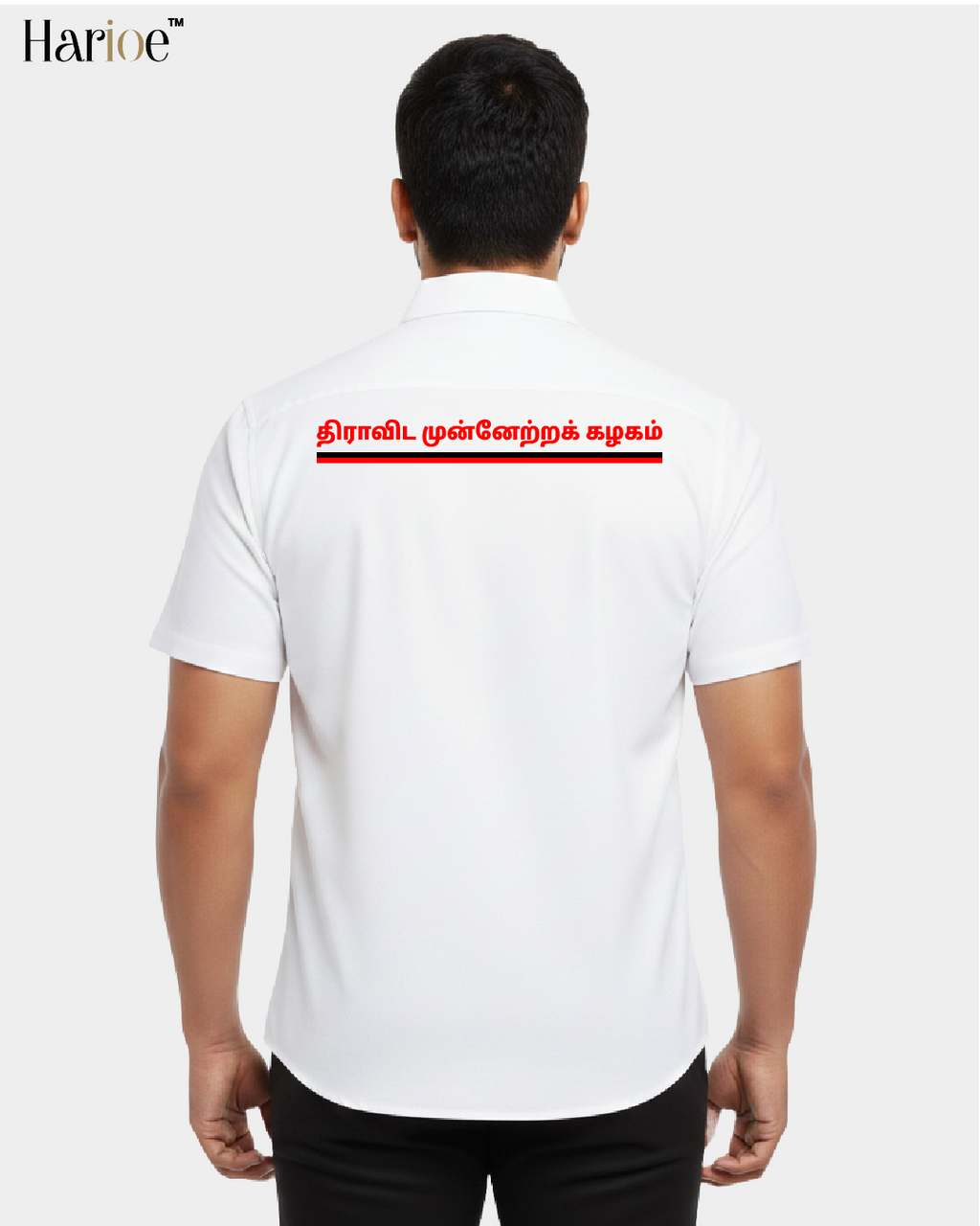 DMK Shirt Men’s Pure Cotton Half Hand | HARIOE