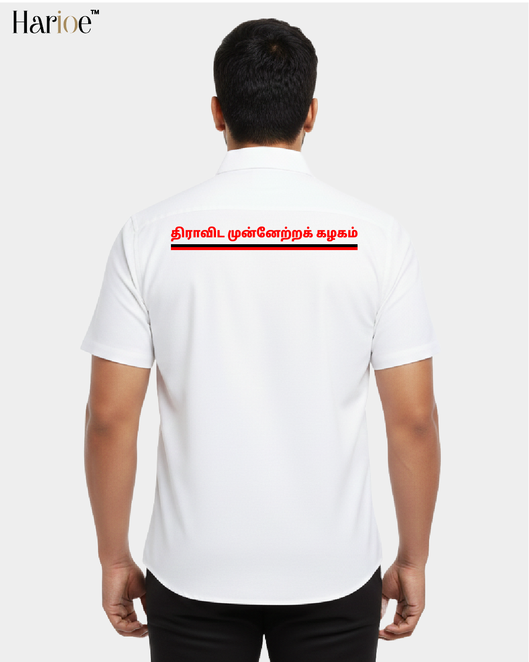 DMK Shirt Men’s Pure Cotton Half Hand | HARIOE