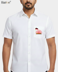 DMK Shirt Men’s Pure Cotton Half Hand | HARIOE