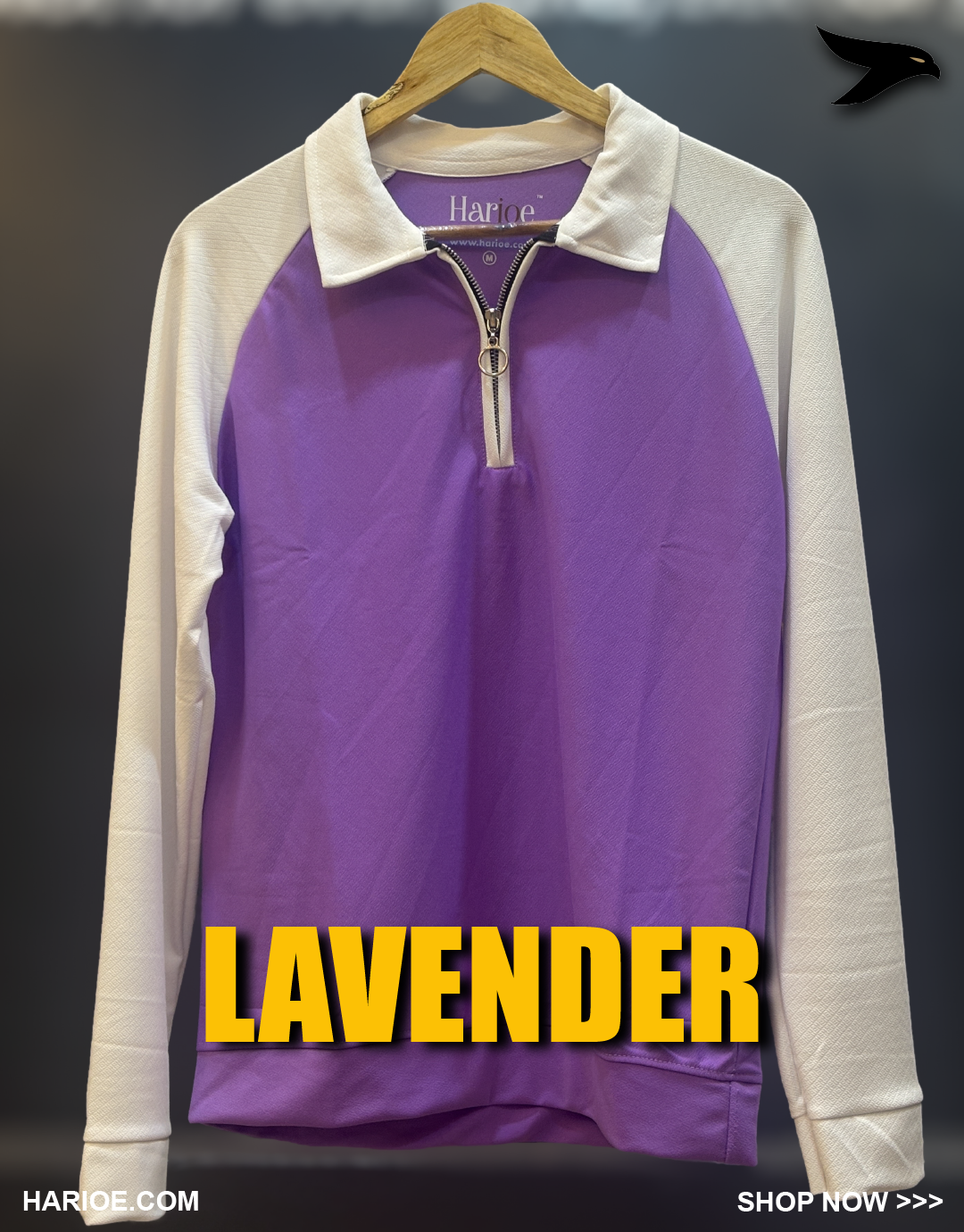 Full Sleeve Raglan Zipper Polo