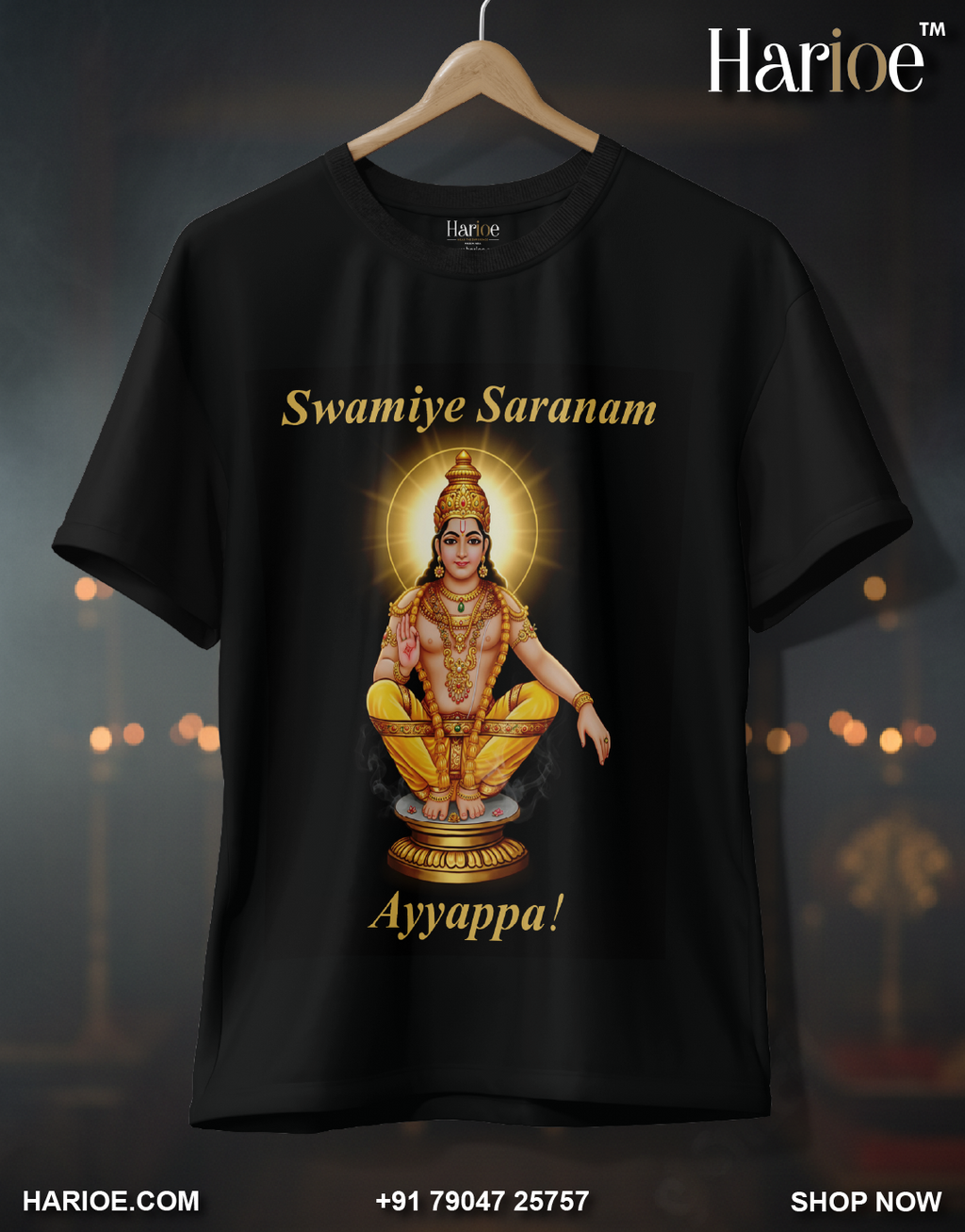 Sabarimala Ayyappa Black T-Shirt – Harioe