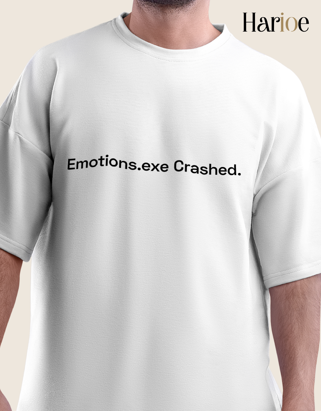 Emotions.exe Crashed T-Shirt – Minimal Tech Streetwear | HARIOE