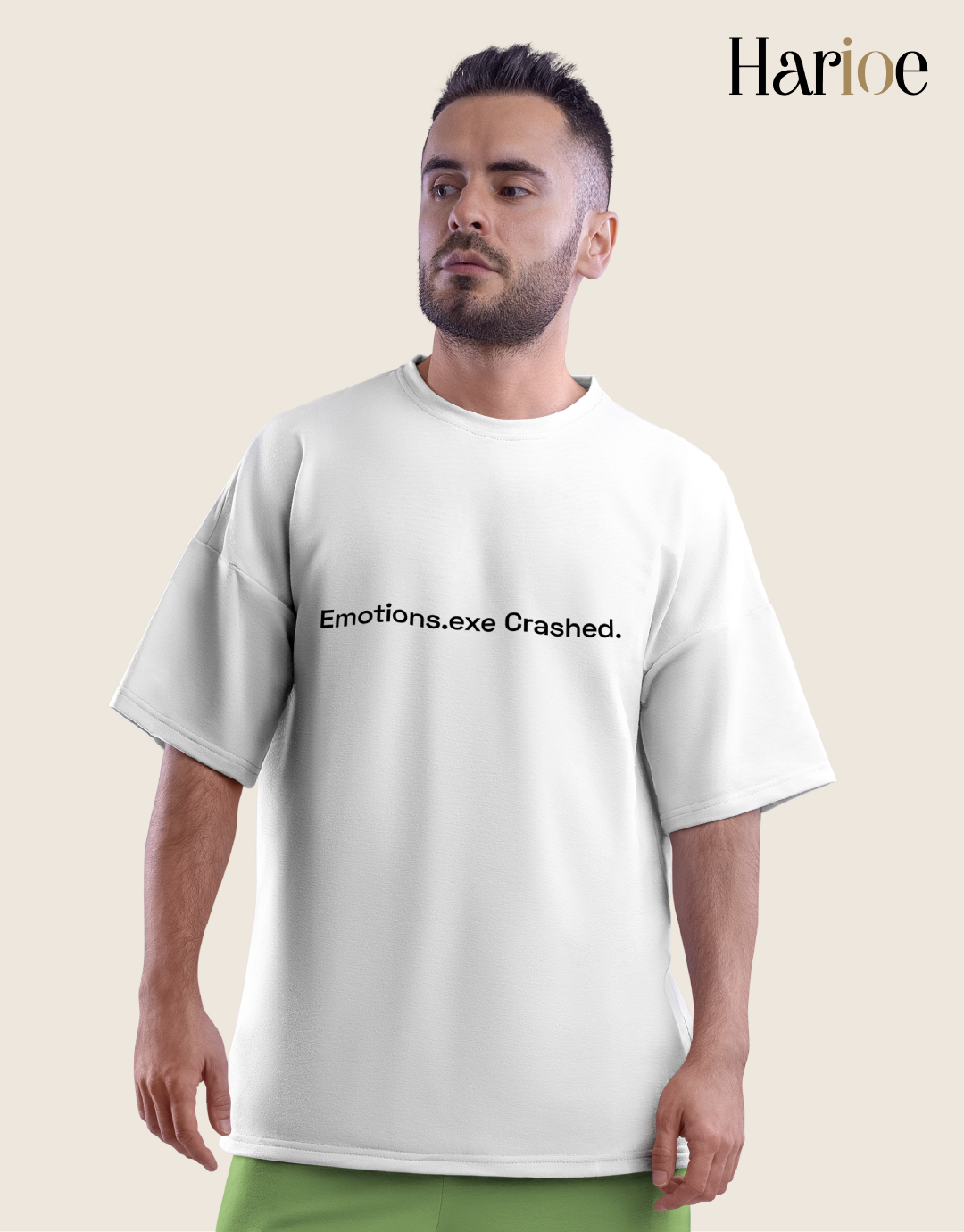 Emotions.exe Crashed T-Shirt – Minimal Tech Streetwear | HARIOE