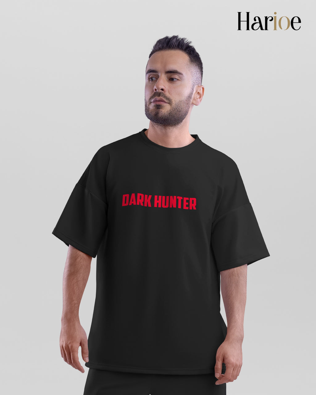 DARK HUNTER – Bold Oversized Men’s T-Shirt | Harioe