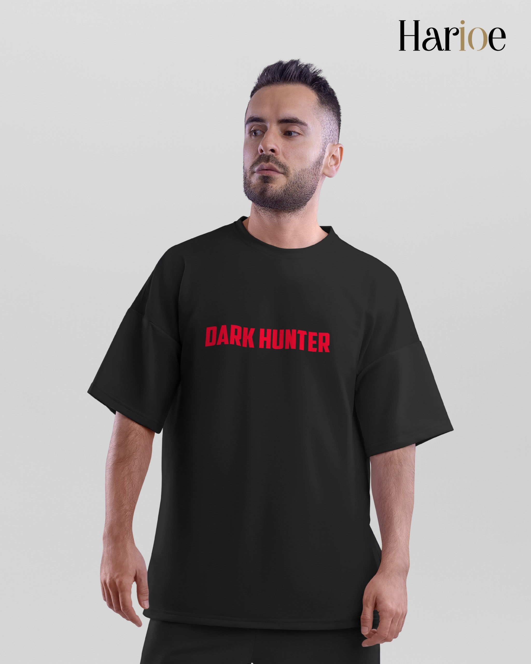 DARK HUNTER – Bold Oversized Men’s T-Shirt | Harioe