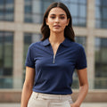 Navy Zipper polo