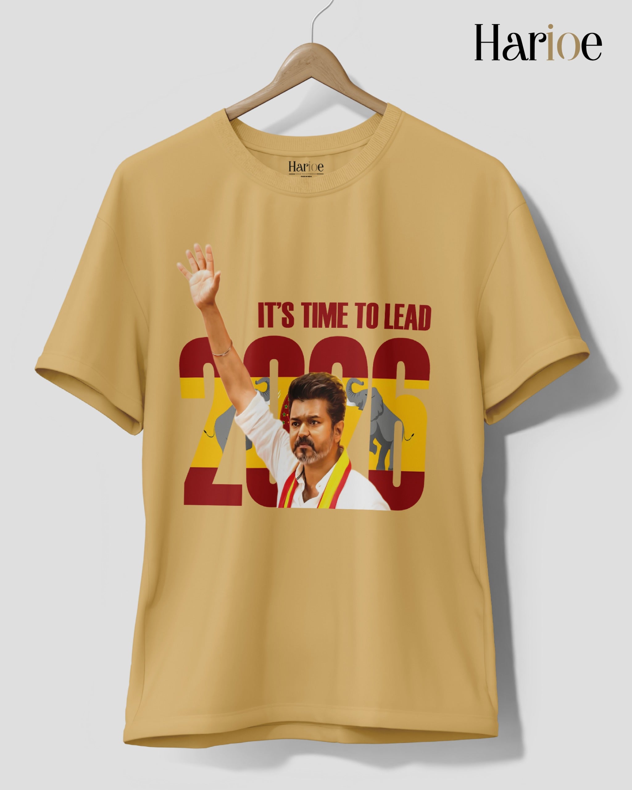 TVK LEADER 2026 – Thalapathy Vijay Supporters' T-Shirt | Harioe
